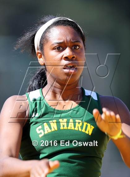 Thumbnail 1 in CIF NCS Masters Track and Field Championships (Girls 300 Meter Hurdles) photogallery.