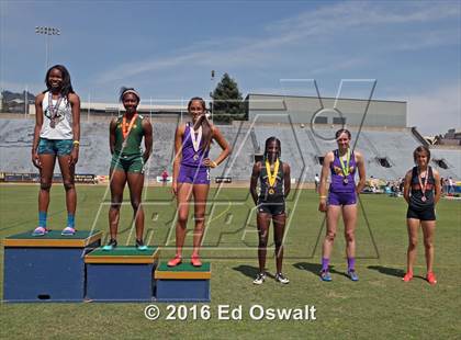 Thumbnail 3 in CIF NCS Masters Track and Field Championships (Girls 300 Meter Hurdles) photogallery.