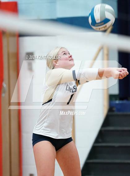 Thumbnail 2 in Chelsea vs. Mott (Our Lady Of The Lakes Invite) photogallery.