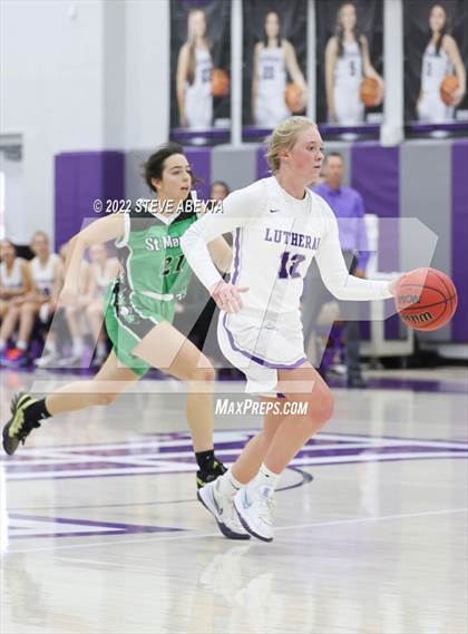 Thumbnail 2 in Lutheran vs St. Mary's (CHSAA 3A Region 5 Final) photogallery.