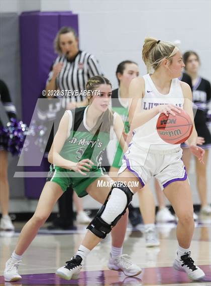 Thumbnail 2 in Lutheran vs St. Mary's (CHSAA 3A Region 5 Final) photogallery.
