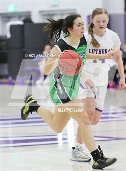 Thumbnail 2 in Lutheran vs St. Mary's (CHSAA 3A Region 5 Final) photogallery.