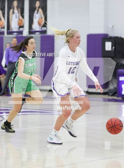 Thumbnail 2 in Lutheran vs St. Mary's (CHSAA 3A Region 5 Final) photogallery.