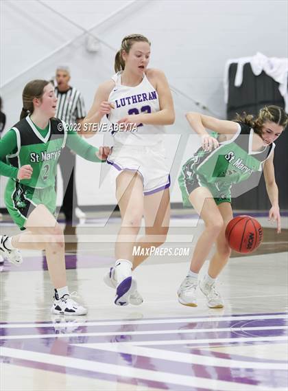 Thumbnail 1 in Lutheran vs St. Mary's (CHSAA 3A Region 5 Final) photogallery.