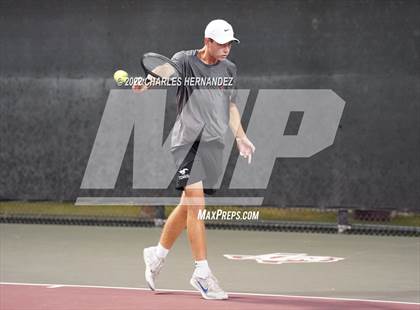 Thumbnail 2 in Round Rock Westwood vs Memorial (UIL 6A Team Tennis Final) photogallery.