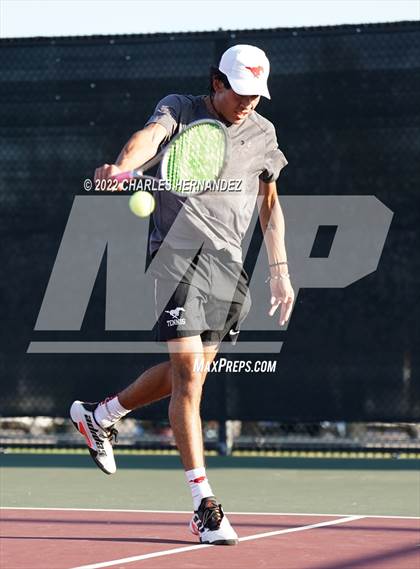 Thumbnail 3 in Round Rock Westwood vs Memorial (UIL 6A Team Tennis Final) photogallery.