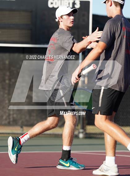Thumbnail 2 in Round Rock Westwood vs Memorial (UIL 6A Team Tennis Final) photogallery.