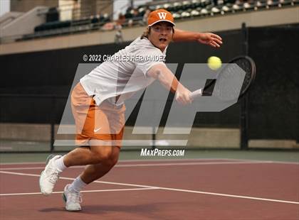 Thumbnail 1 in Round Rock Westwood vs Memorial (UIL 6A Team Tennis Final) photogallery.