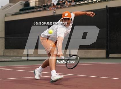 Thumbnail 2 in Round Rock Westwood vs Memorial (UIL 6A Team Tennis Final) photogallery.