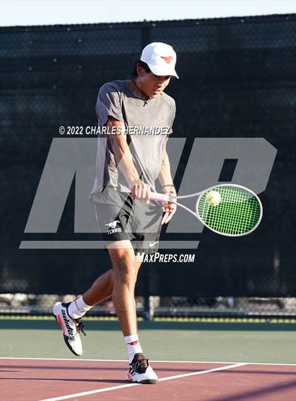 Thumbnail 2 in Round Rock Westwood vs Memorial (UIL 6A Team Tennis Final) photogallery.
