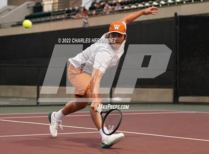 Thumbnail 3 in Round Rock Westwood vs Memorial (UIL 6A Team Tennis Final) photogallery.