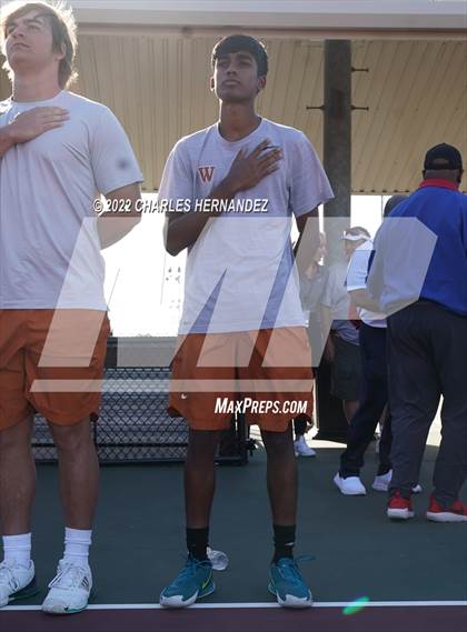 Thumbnail 3 in Round Rock Westwood vs Memorial (UIL 6A Team Tennis Final) photogallery.