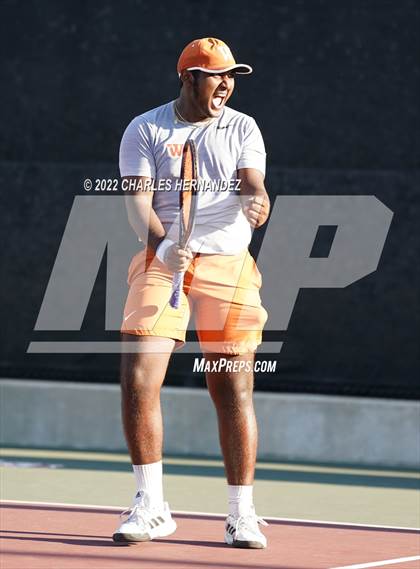 Thumbnail 2 in Round Rock Westwood vs Memorial (UIL 6A Team Tennis Final) photogallery.