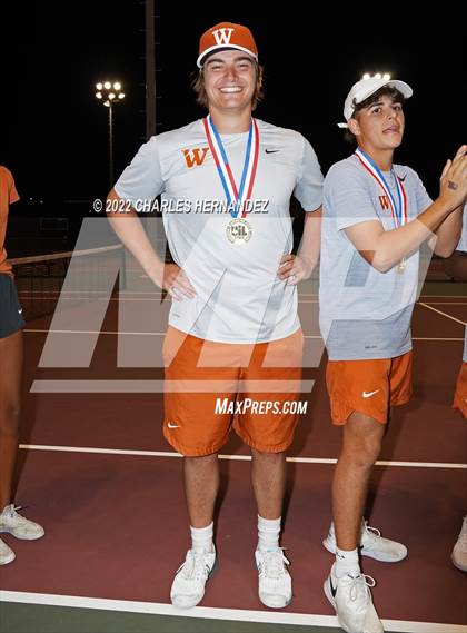 Thumbnail 1 in Round Rock Westwood vs Memorial (UIL 6A Team Tennis Final) photogallery.