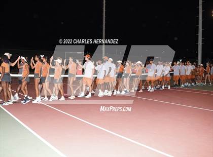 Thumbnail 1 in Round Rock Westwood vs Memorial (UIL 6A Team Tennis Final) photogallery.