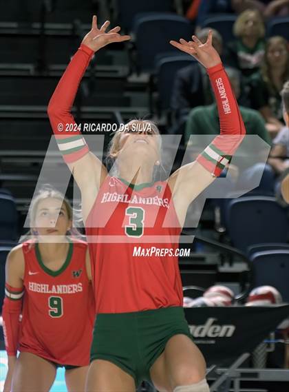 Thumbnail 2 in Cypress Ranch vs The Woodlands (UIL Volleyball 6A D1 Area) photogallery.