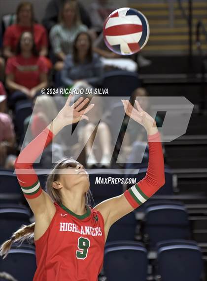Thumbnail 2 in Cypress Ranch vs The Woodlands (UIL Volleyball 6A D1 Area) photogallery.