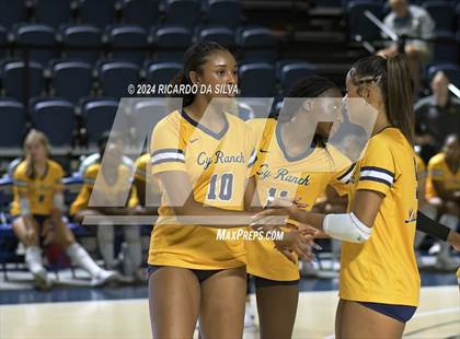 Thumbnail 1 in Cypress Ranch vs The Woodlands (UIL Volleyball 6A D1 Area) photogallery.