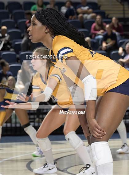 Thumbnail 3 in Cypress Ranch vs The Woodlands (UIL Volleyball 6A D1 Area) photogallery.
