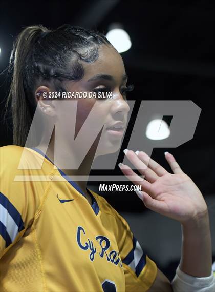 Thumbnail 2 in Cypress Ranch vs The Woodlands (UIL Volleyball 6A D1 Area) photogallery.