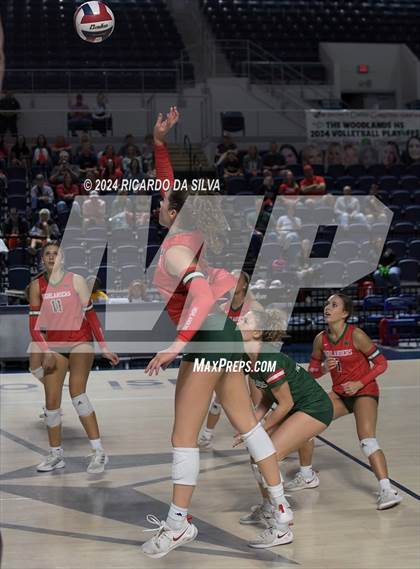 Thumbnail 2 in Cypress Ranch vs The Woodlands (UIL Volleyball 6A D1 Area) photogallery.