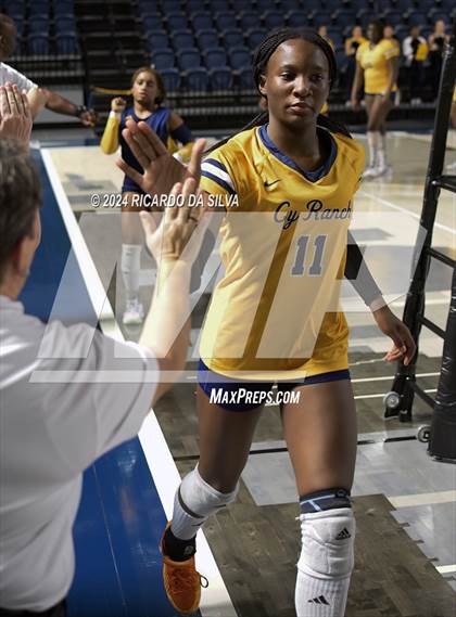 Thumbnail 3 in Cypress Ranch vs The Woodlands (UIL Volleyball 6A D1 Area) photogallery.