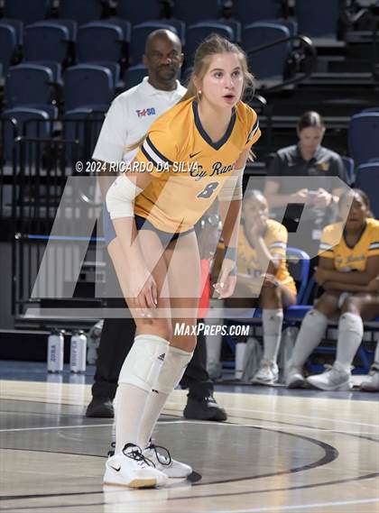Thumbnail 2 in Cypress Ranch vs The Woodlands (UIL Volleyball 6A D1 Area) photogallery.