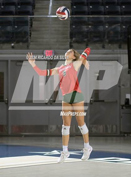 Thumbnail 1 in Cypress Ranch vs The Woodlands (UIL Volleyball 6A D1 Area) photogallery.
