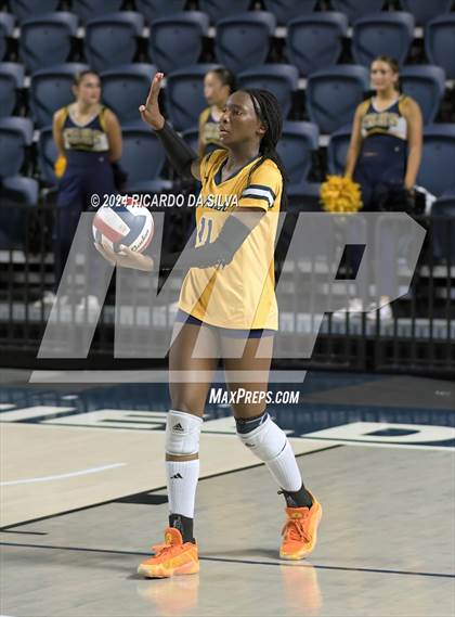 Thumbnail 3 in Cypress Ranch vs The Woodlands (UIL Volleyball 6A D1 Area) photogallery.