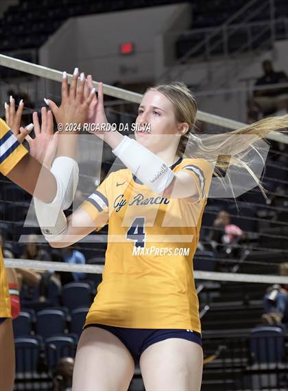 Thumbnail 3 in Cypress Ranch vs The Woodlands (UIL Volleyball 6A D1 Area) photogallery.