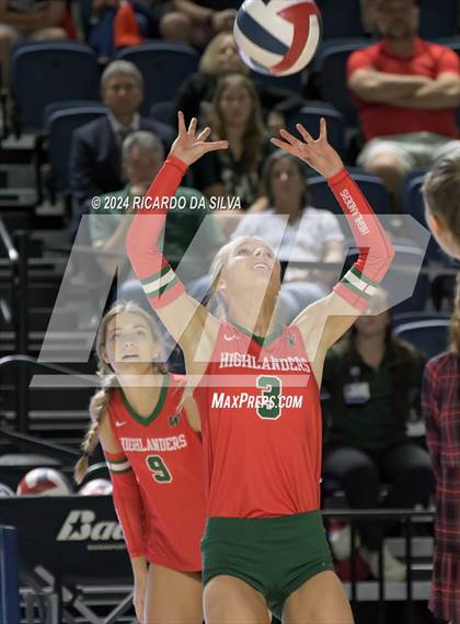 Thumbnail 3 in Cypress Ranch vs The Woodlands (UIL Volleyball 6A D1 Area) photogallery.