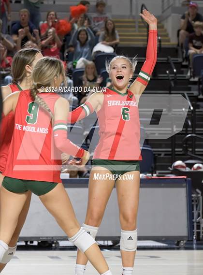 Thumbnail 1 in Cypress Ranch vs The Woodlands (UIL Volleyball 6A D1 Area) photogallery.