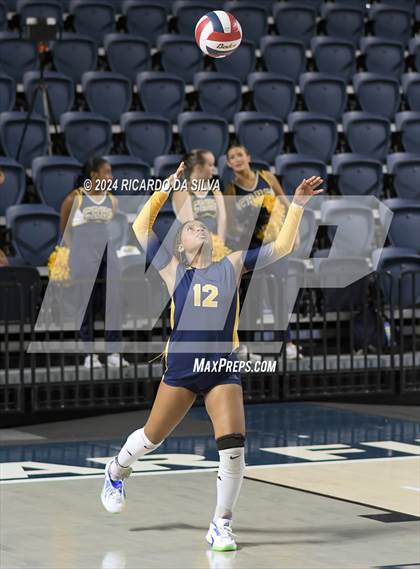 Thumbnail 2 in Cypress Ranch vs The Woodlands (UIL Volleyball 6A D1 Area) photogallery.