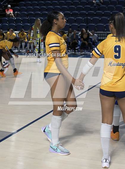 Thumbnail 2 in Cypress Ranch vs The Woodlands (UIL Volleyball 6A D1 Area) photogallery.