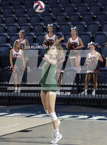 Thumbnail 3 in Cypress Ranch vs The Woodlands (UIL Volleyball 6A D1 Area) photogallery.