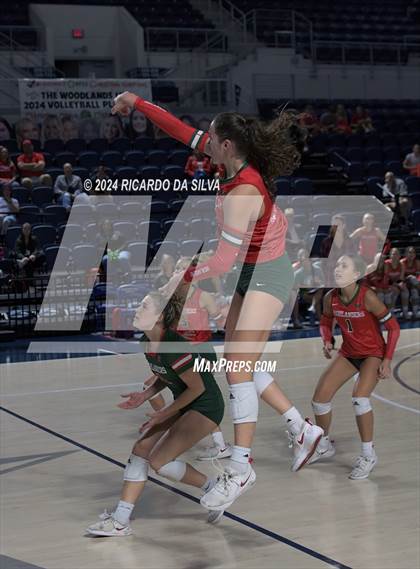 Thumbnail 1 in Cypress Ranch vs The Woodlands (UIL Volleyball 6A D1 Area) photogallery.