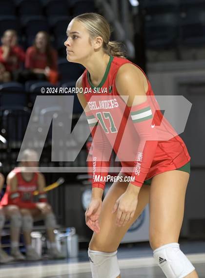 Thumbnail 1 in Cypress Ranch vs The Woodlands (UIL Volleyball 6A D1 Area) photogallery.