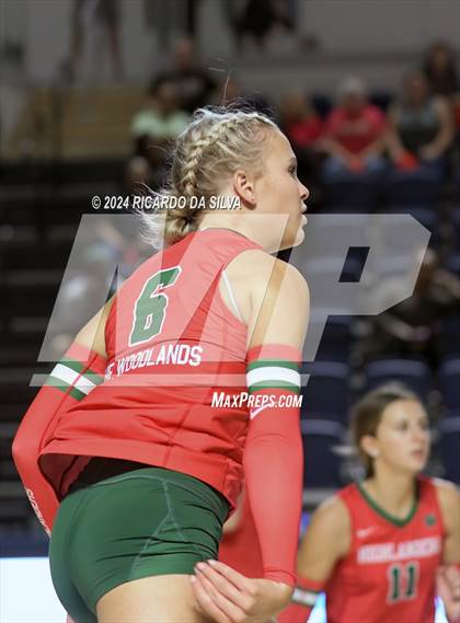 Thumbnail 1 in Cypress Ranch vs The Woodlands (UIL Volleyball 6A D1 Area) photogallery.