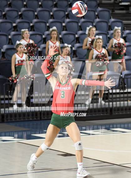 Thumbnail 3 in Cypress Ranch vs The Woodlands (UIL Volleyball 6A D1 Area) photogallery.