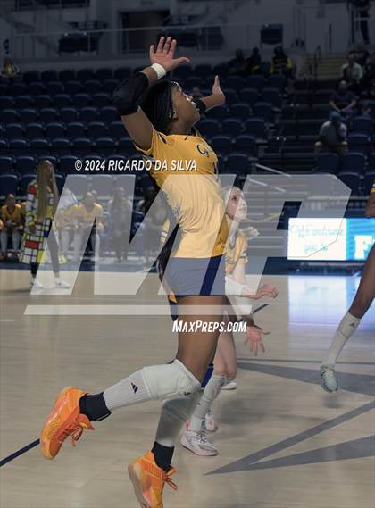 Thumbnail 1 in Cypress Ranch vs The Woodlands (UIL Volleyball 6A D1 Area) photogallery.