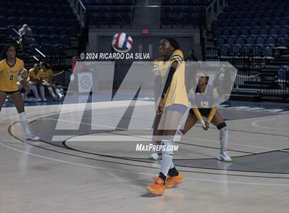 Thumbnail 3 in Cypress Ranch vs The Woodlands (UIL Volleyball 6A D1 Area) photogallery.