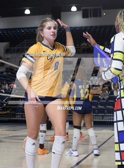Thumbnail 1 in Cypress Ranch vs The Woodlands (UIL Volleyball 6A D1 Area) photogallery.