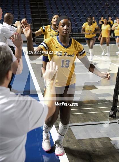 Thumbnail 2 in Cypress Ranch vs The Woodlands (UIL Volleyball 6A D1 Area) photogallery.
