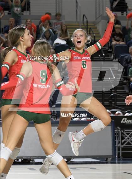 Thumbnail 3 in Cypress Ranch vs The Woodlands (UIL Volleyball 6A D1 Area) photogallery.