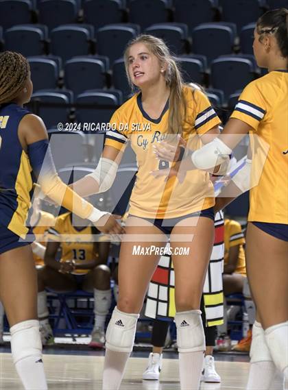 Thumbnail 2 in Cypress Ranch vs The Woodlands (UIL Volleyball 6A D1 Area) photogallery.