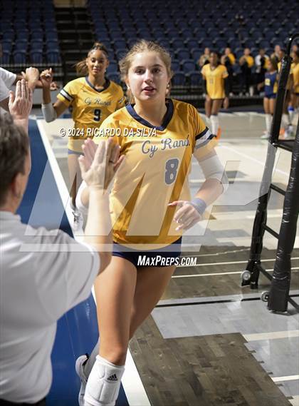 Thumbnail 3 in Cypress Ranch vs The Woodlands (UIL Volleyball 6A D1 Area) photogallery.