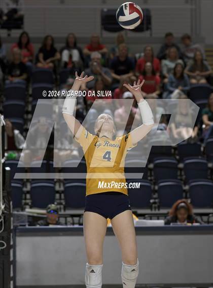Thumbnail 3 in Cypress Ranch vs The Woodlands (UIL Volleyball 6A D1 Area) photogallery.