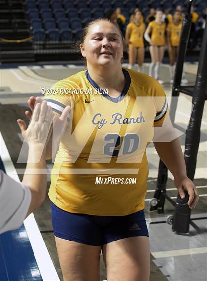 Thumbnail 3 in Cypress Ranch vs The Woodlands (UIL Volleyball 6A D1 Area) photogallery.