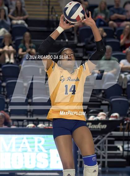 Thumbnail 2 in Cypress Ranch vs The Woodlands (UIL Volleyball 6A D1 Area) photogallery.