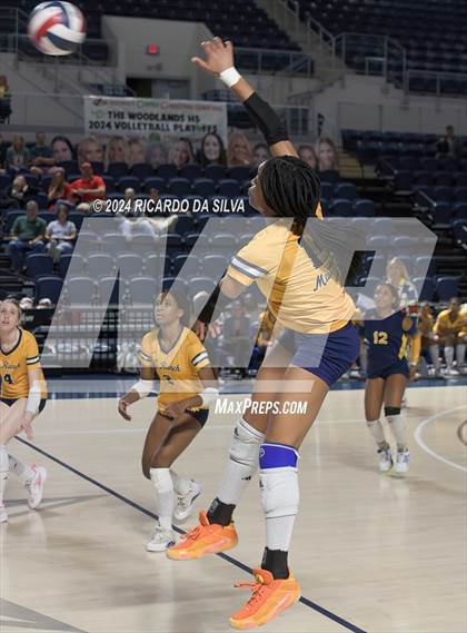 Thumbnail 2 in Cypress Ranch vs The Woodlands (UIL Volleyball 6A D1 Area) photogallery.